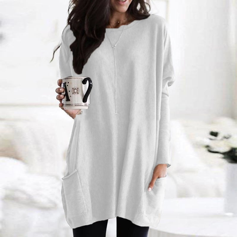 Judith - Modischer Long Damenpullover