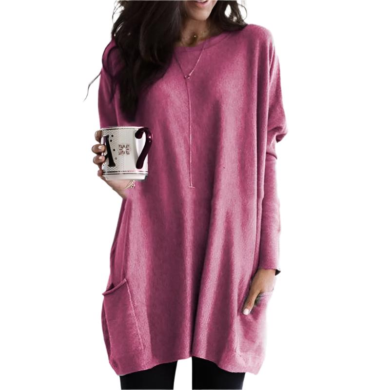 Judith - Modischer Long Damenpullover