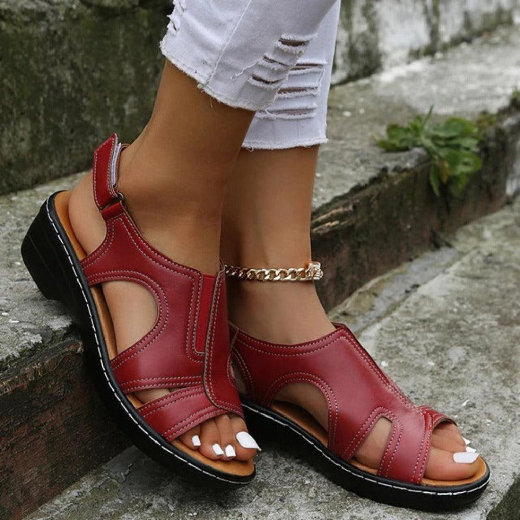 Kathleen - Women's Spring Cutout Plateau Sandals