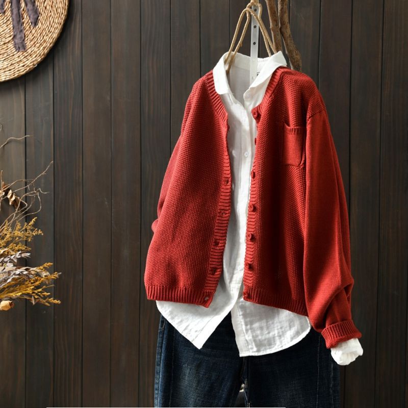 Nicola - Women's Oversized Cardigan with Buttons