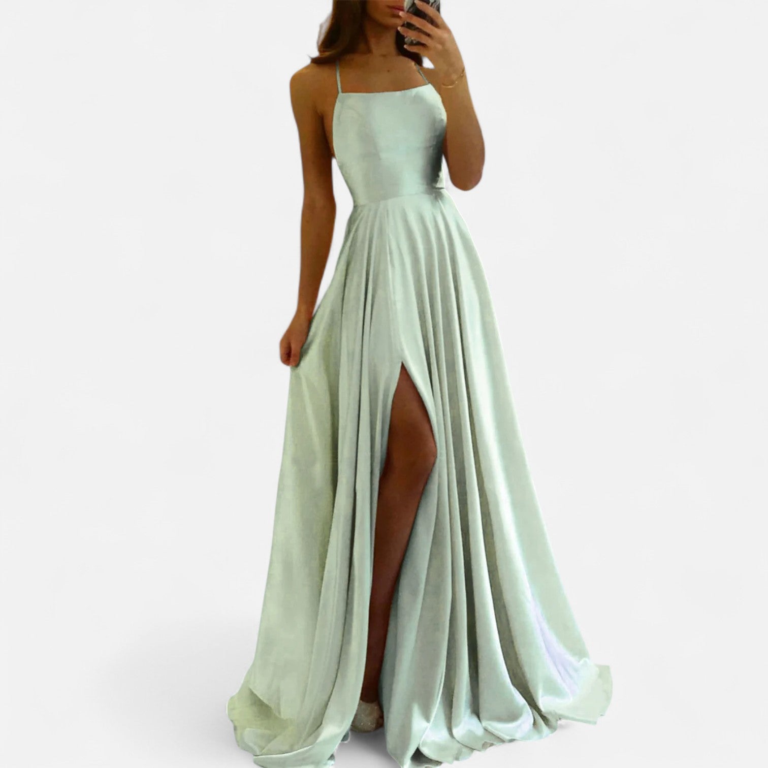 Beth - Women's Wedding Guest Dress Slit Maxi Dress