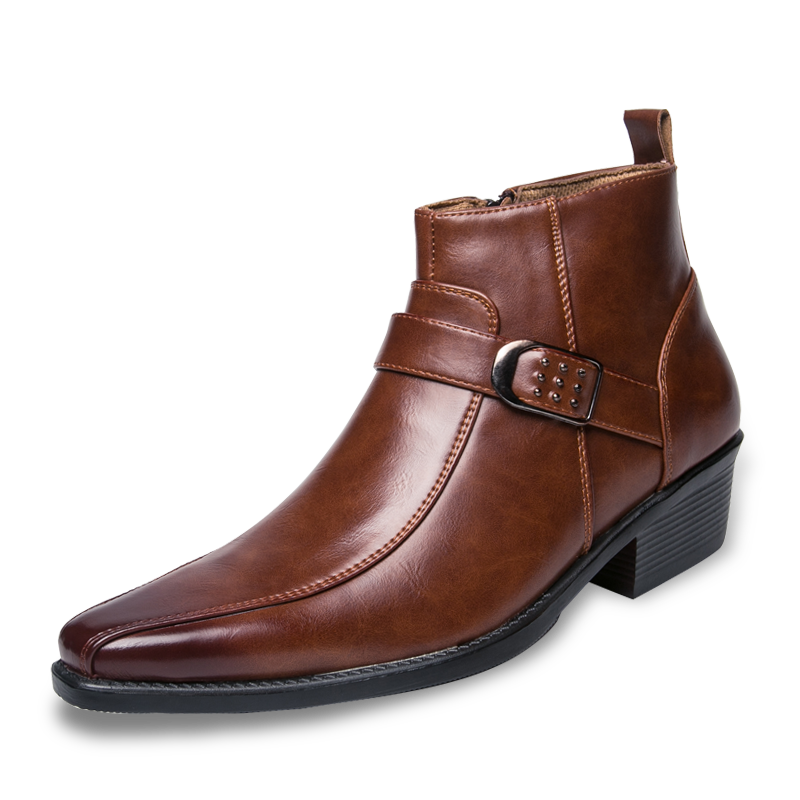 Jacob - Men's Chelsea-Boots with trendigem Schnallendesign