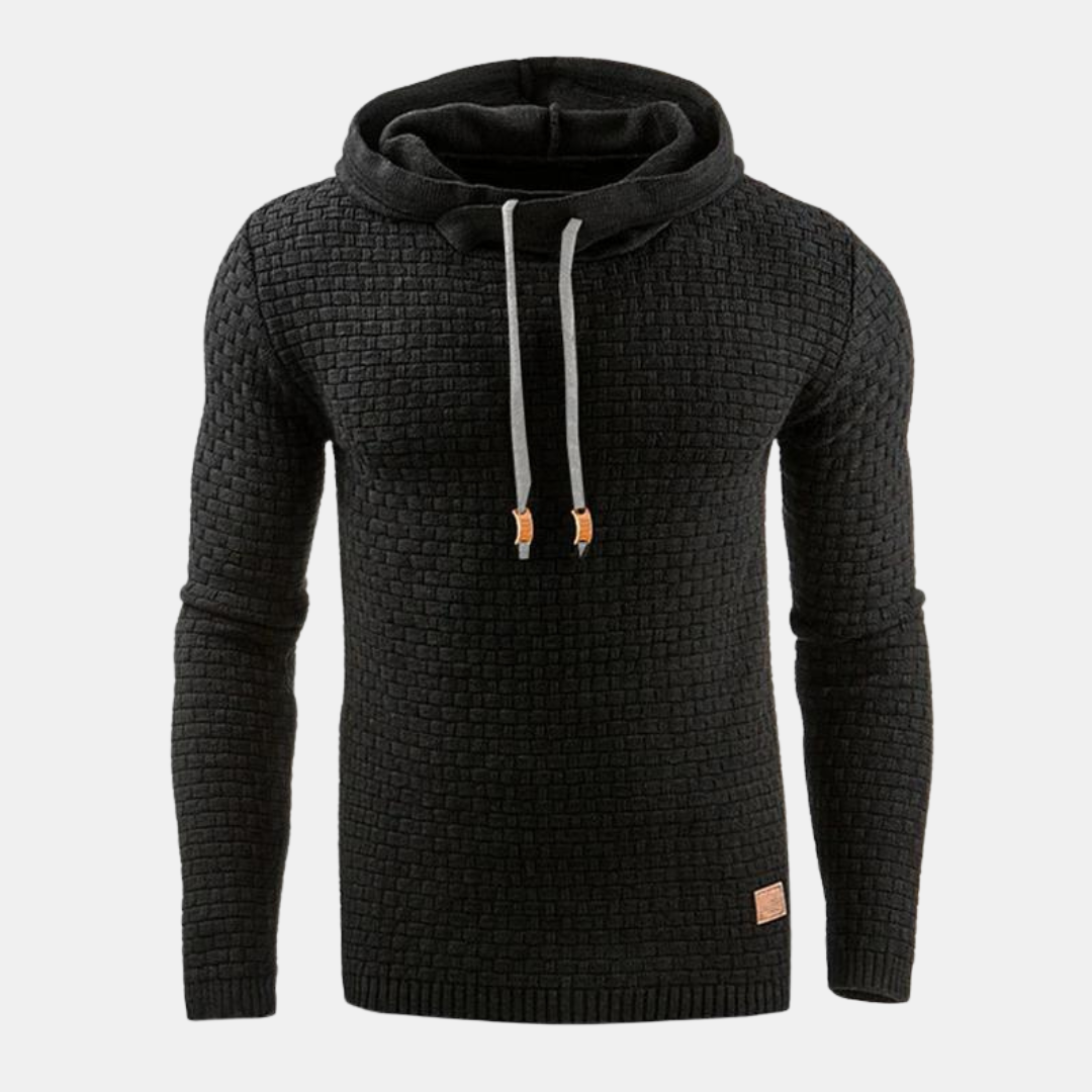 Charlie - Men's Hoodie in Vintage-Style with Pattern