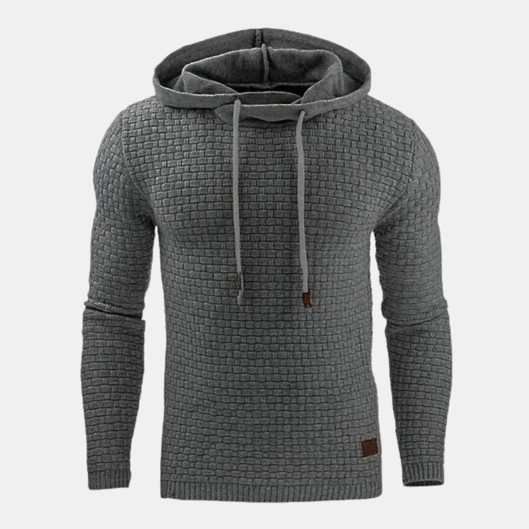 Charlie - Men's Hoodie in Vintage-Style with Pattern