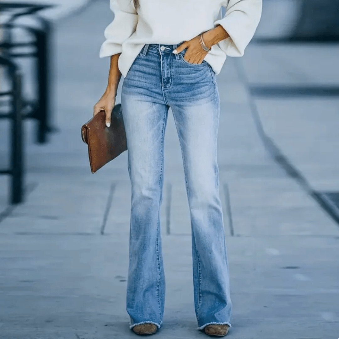 Tracey - Women's Spring Jeans with hoher Waist and geradem Cut