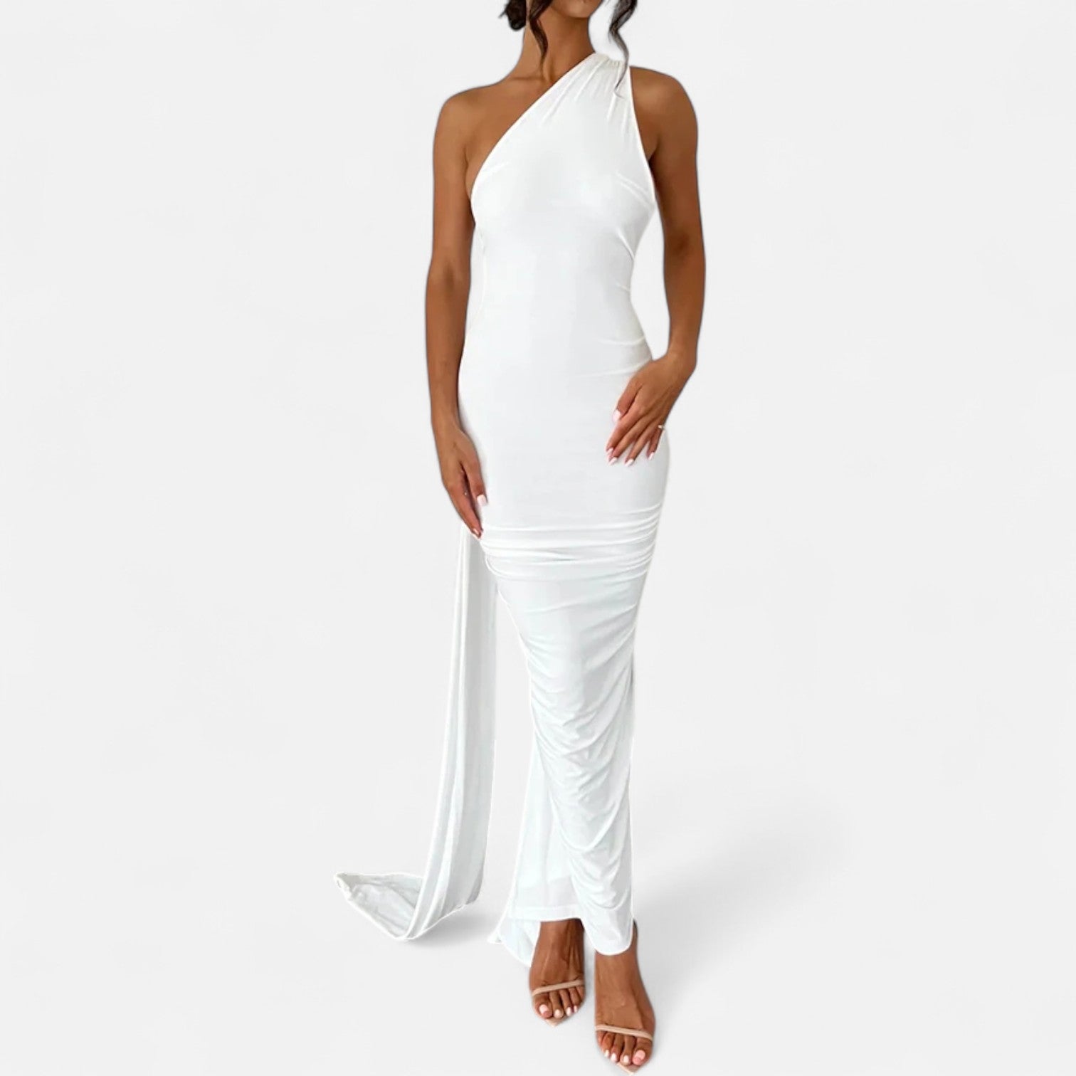 Diane - Women's Maxi Dress with a-Schulter-Halterneck