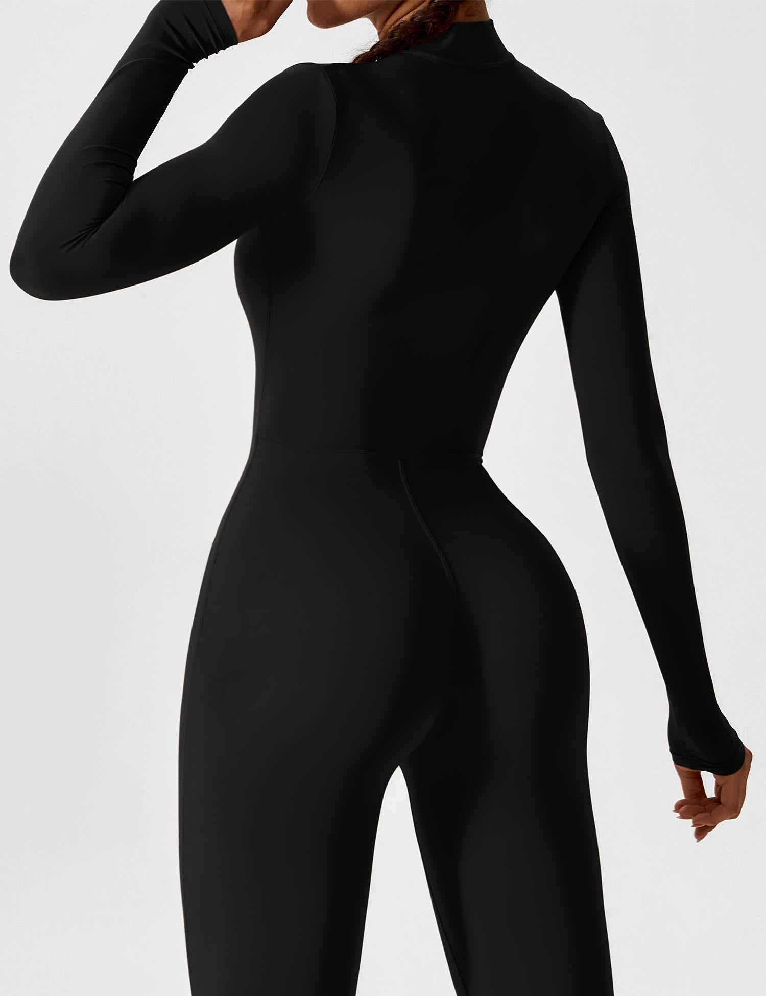 Lucy - Women's Spring Stretch Zip-Up Jumpsuit