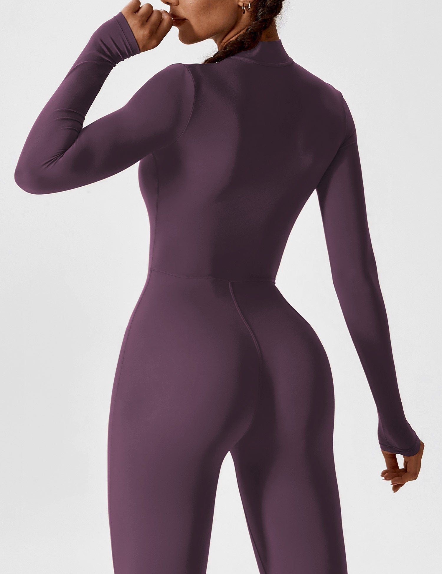 Lucy - Women's Spring Stretch Zip-Up Jumpsuit