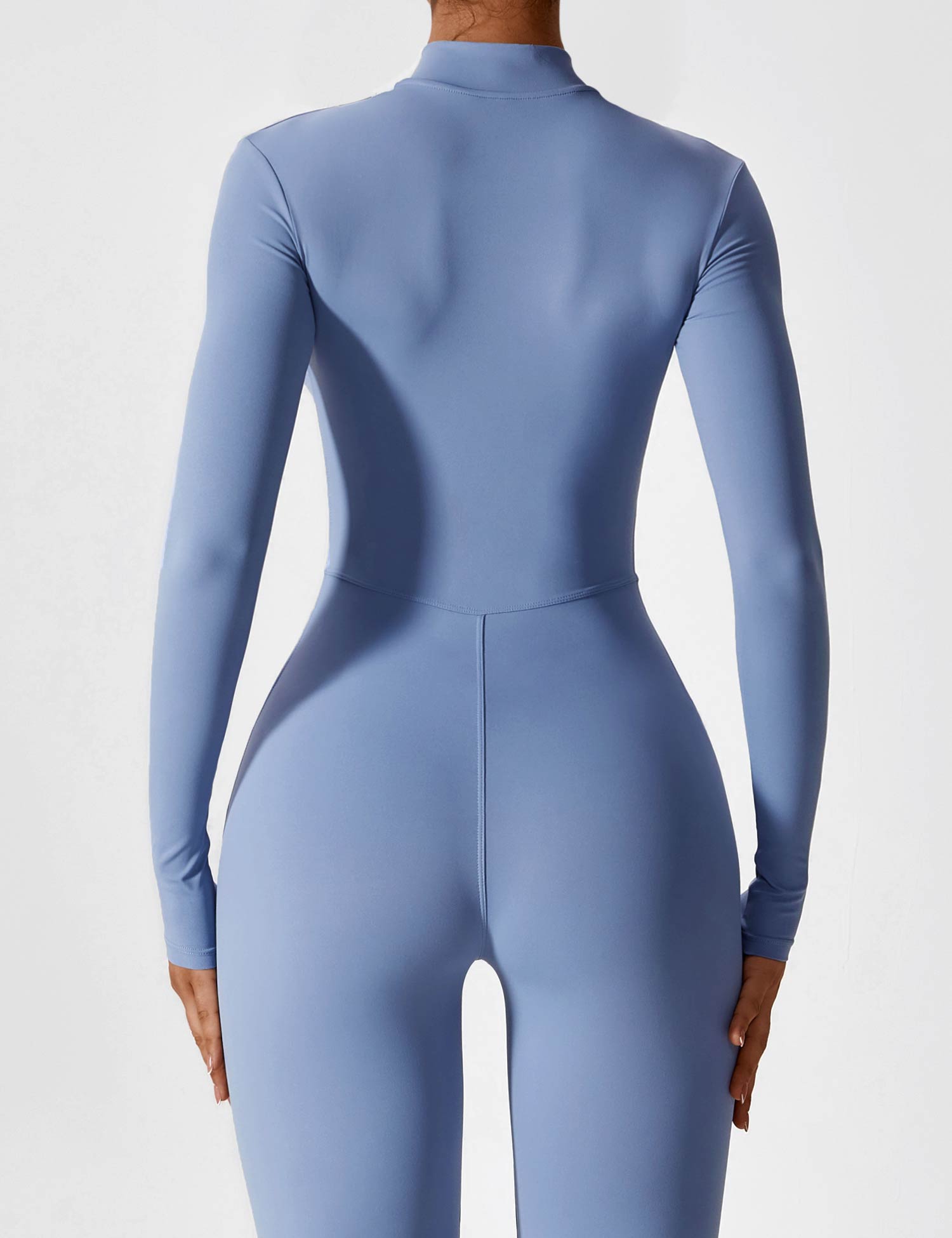 Lucy - Women's Spring Stretch Zip-Up Jumpsuit