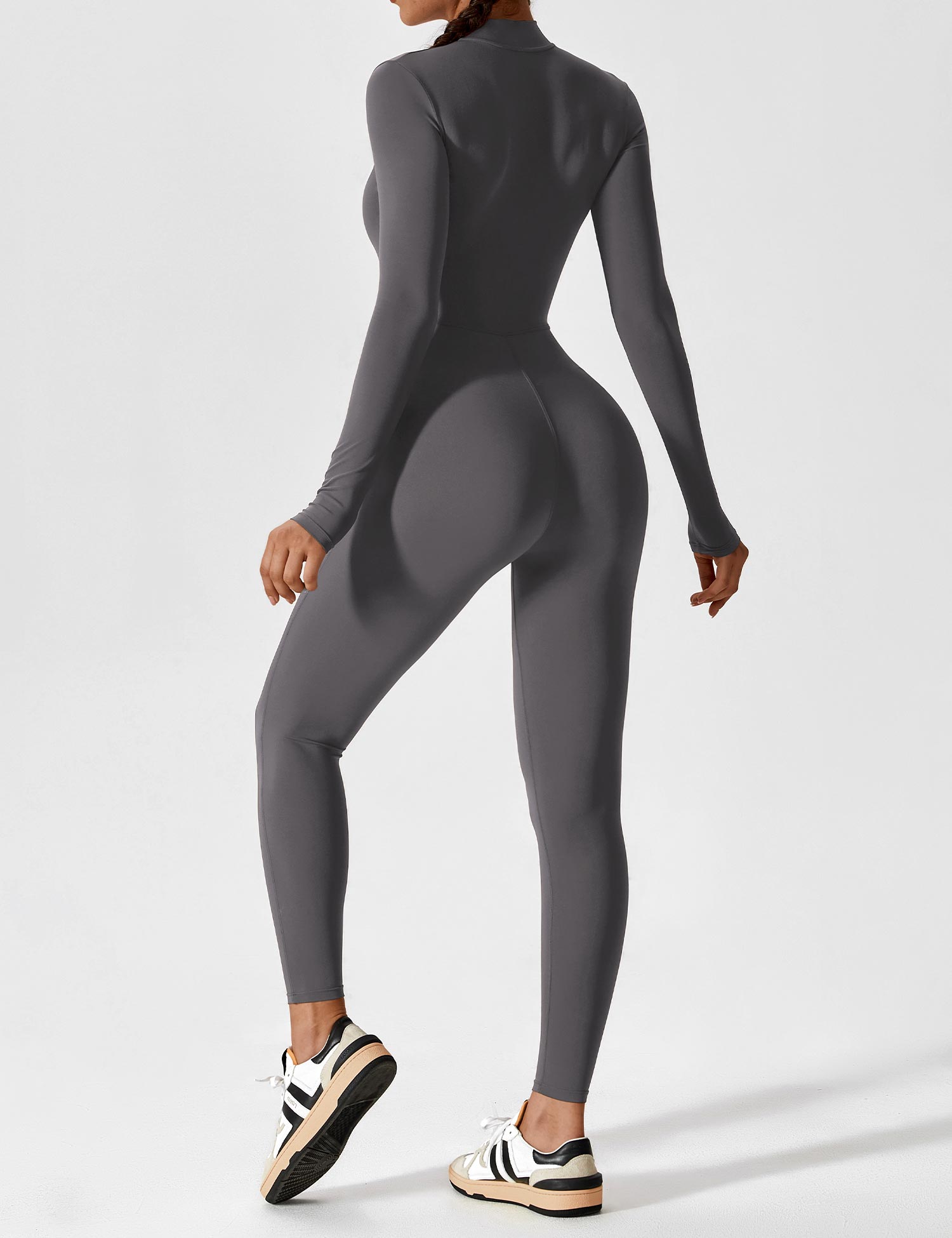 Lucy - Women's Spring Stretch Zip-Up Jumpsuit