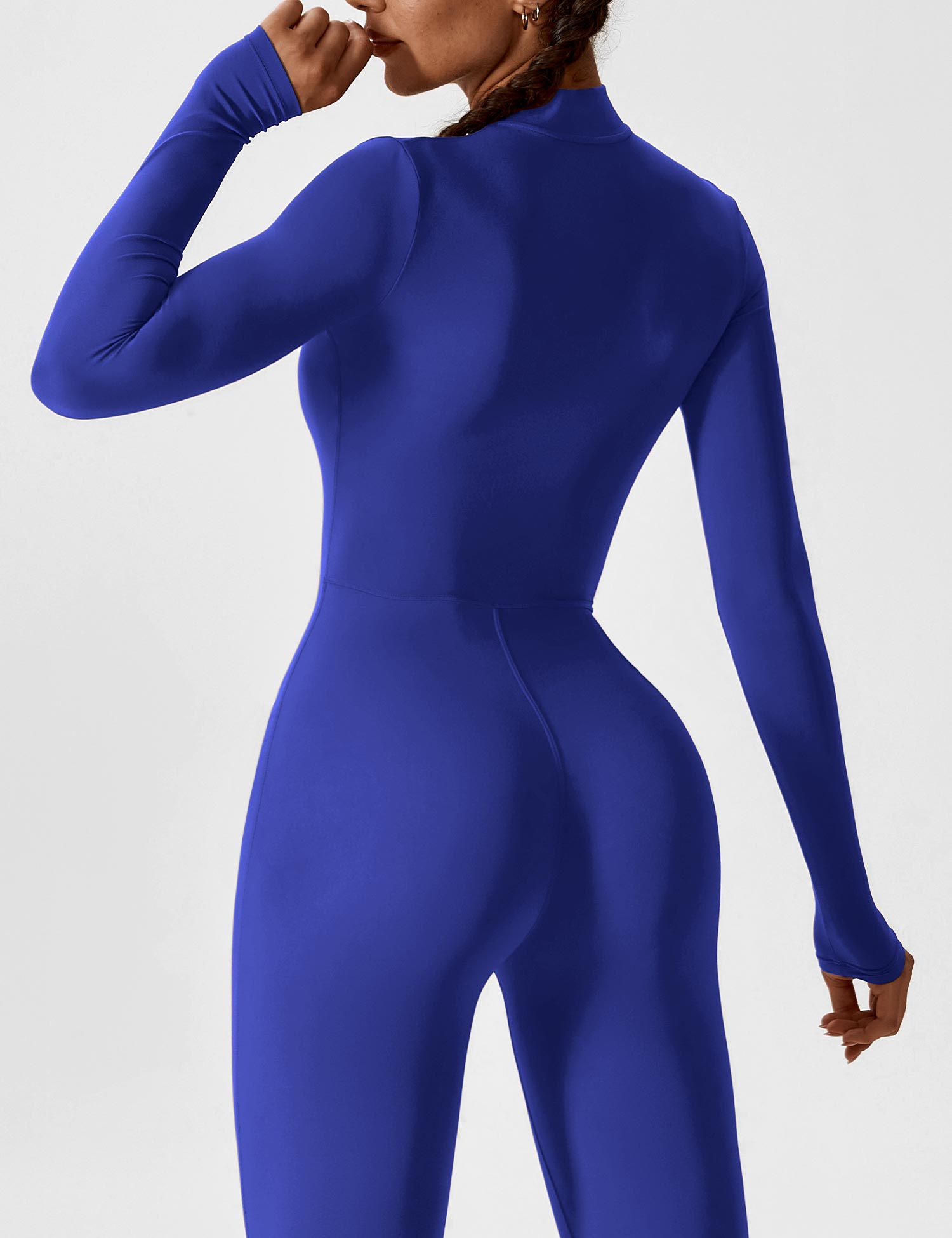 Lucy - Women's Spring Stretch Zip-Up Jumpsuit