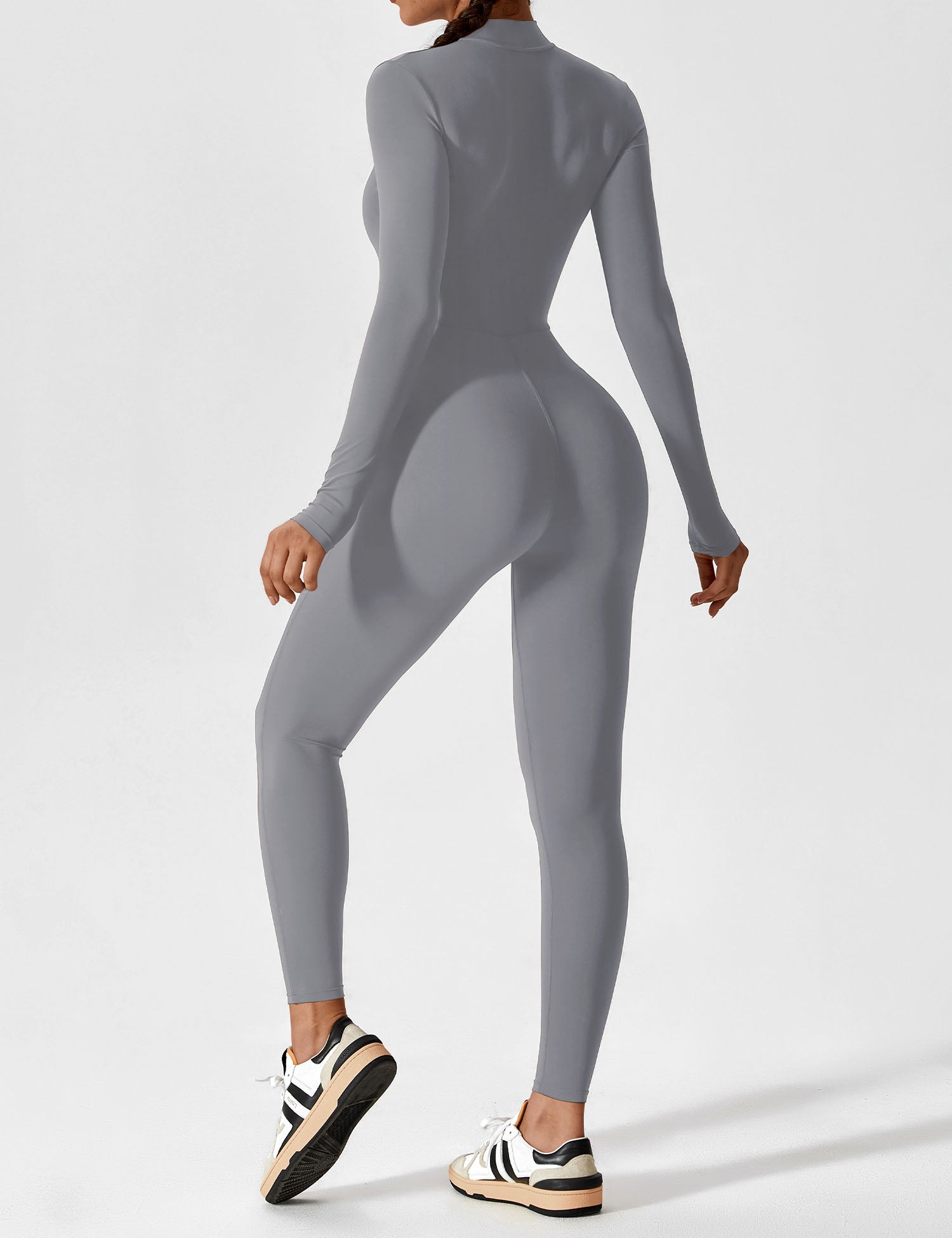 Lucy - Women's Spring Stretch Zip-Up Jumpsuit