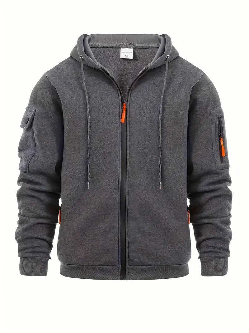 Dylan - Men's Modern Full Zip Hoodie with Pockets