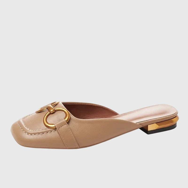 Blake - Women's Slip-On Sandals with Schnallendesign