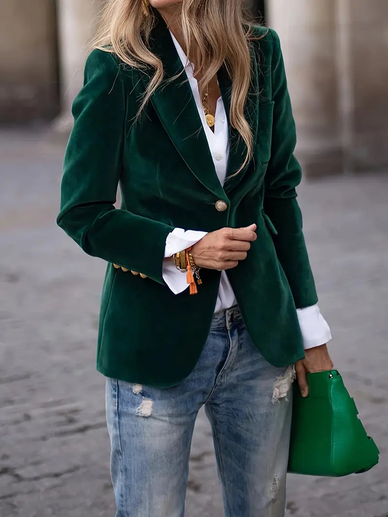 Judith - Women's Classic Blazer with a-Button-Verschluss