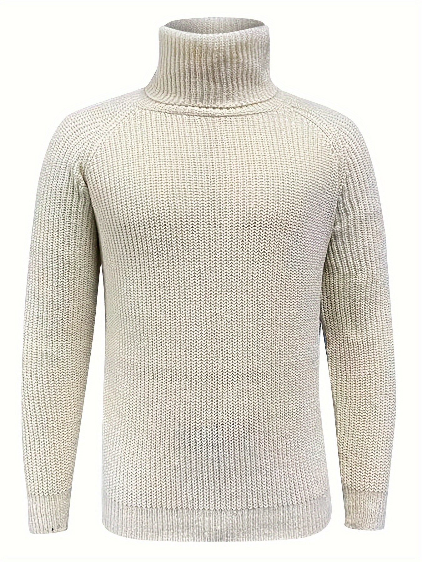 Oliver - Men's Warm Knit Sweater with Turtleneck for Spring