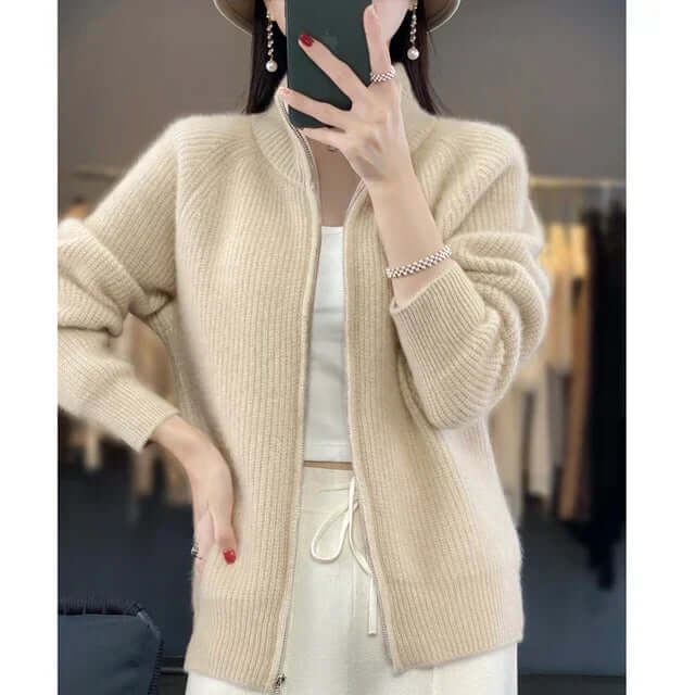 Joanna - Women's Classic Cardigan with Long Sleeve