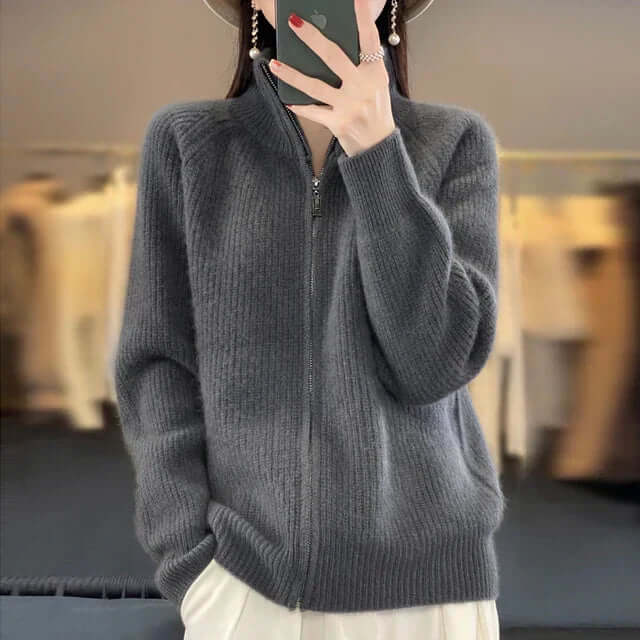 Joanna - Women's Classic Cardigan with Long Sleeve