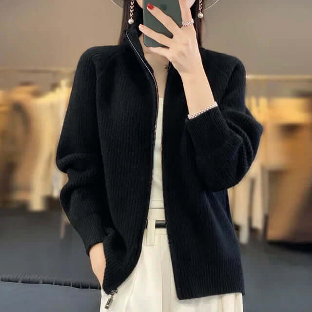 Joanna - Women's Classic Cardigan with Long Sleeve