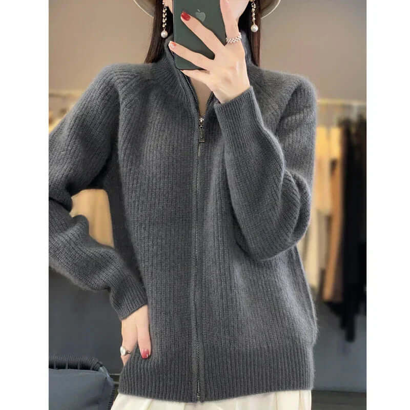 Joanna - Women's Classic Cardigan with Long Sleeve