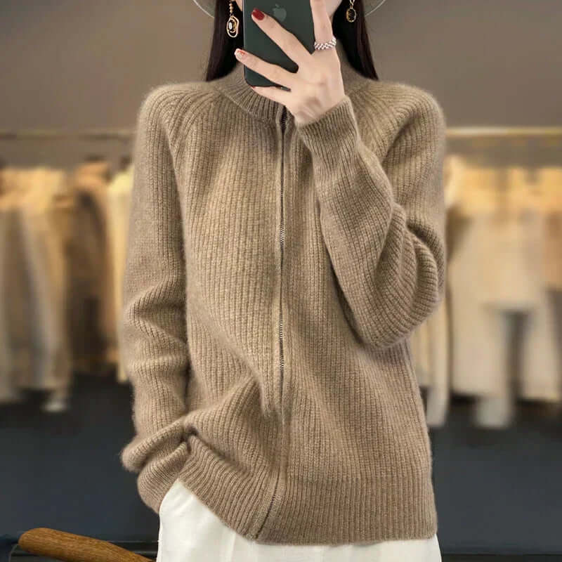 Joanna - Women's Classic Cardigan with Long Sleeve