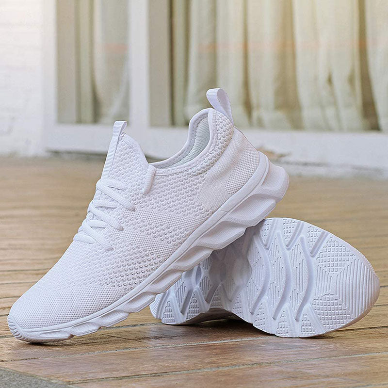 Pamela - Women's Knit-Walking-Sneaker with Lacing