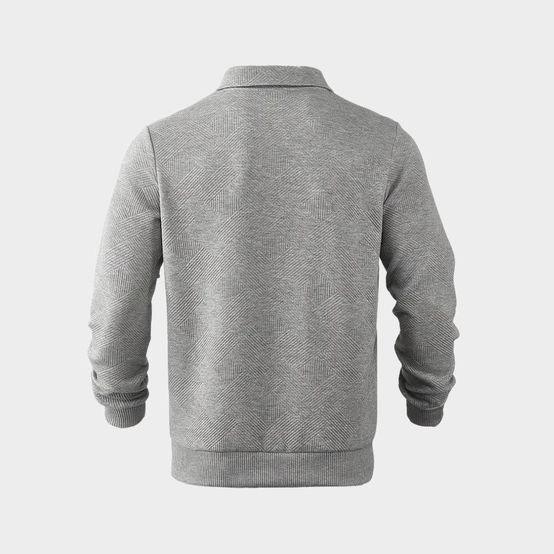 Oliver - Men's Sweater with halbem Zip Freizeitshirt
