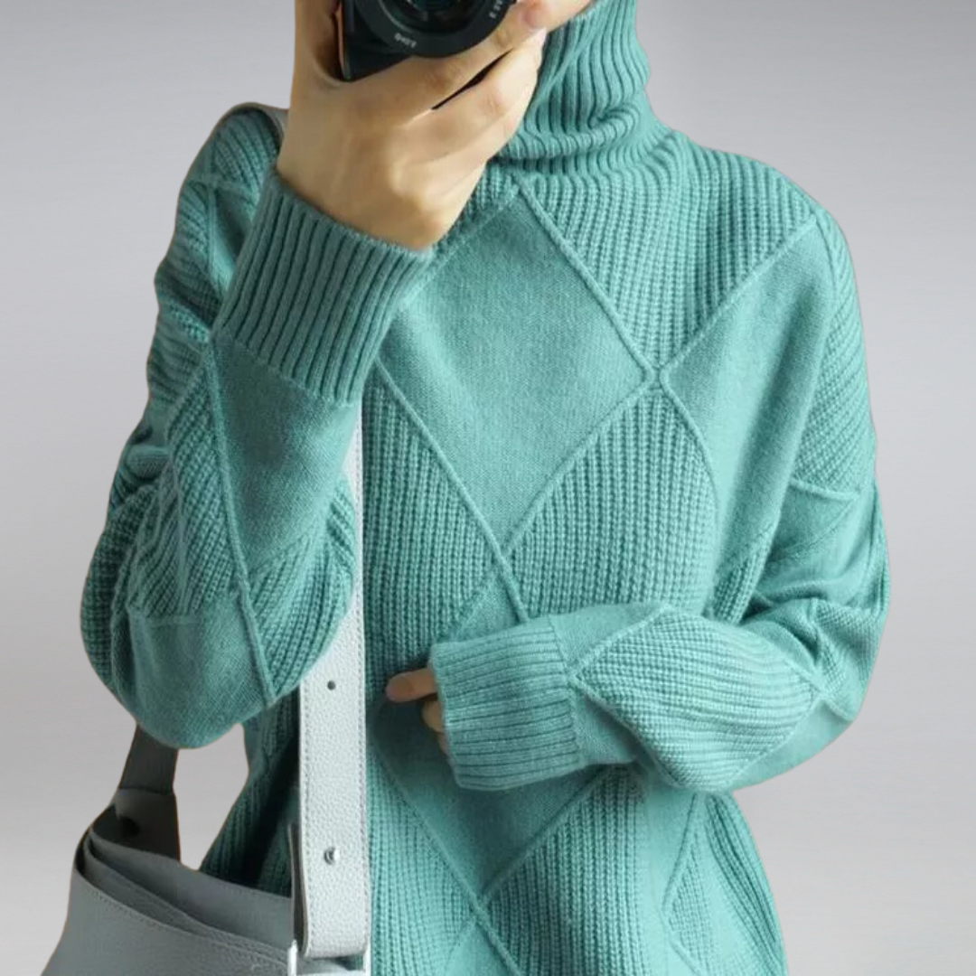 Margaret - Women's Spring Turtleneck Sweater