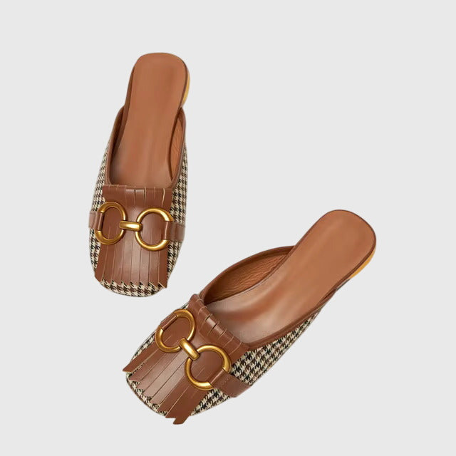 Blake - Women's Slip-On Sandals with Schnallendesign