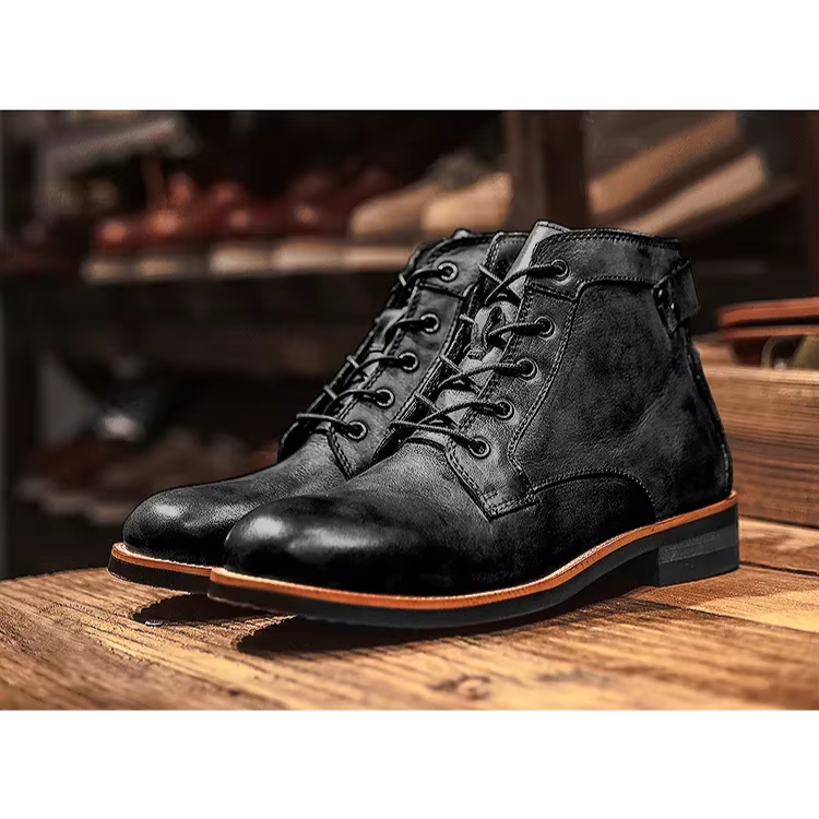 Ethan - Men's Casual Lace-Up Ankle Boots bis zum Ankle