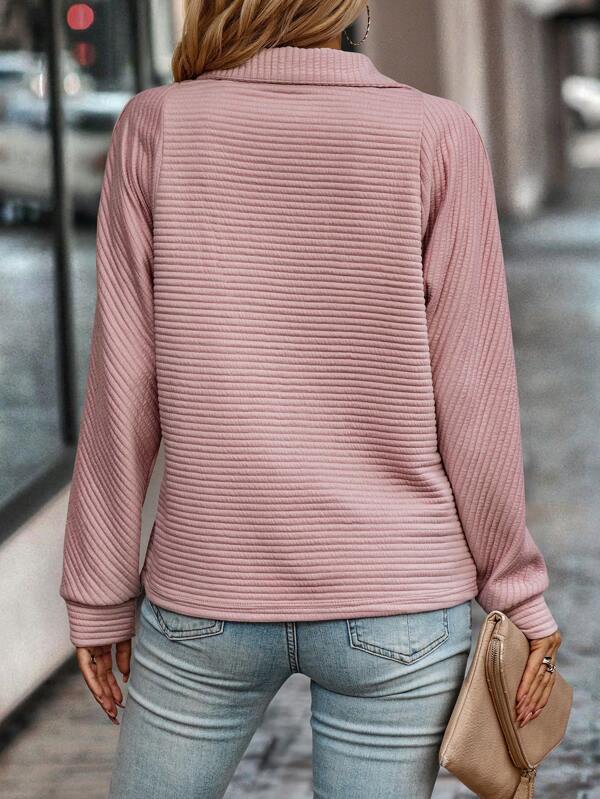 Brenda - Women's Sweater with Halb-Zip for Spring