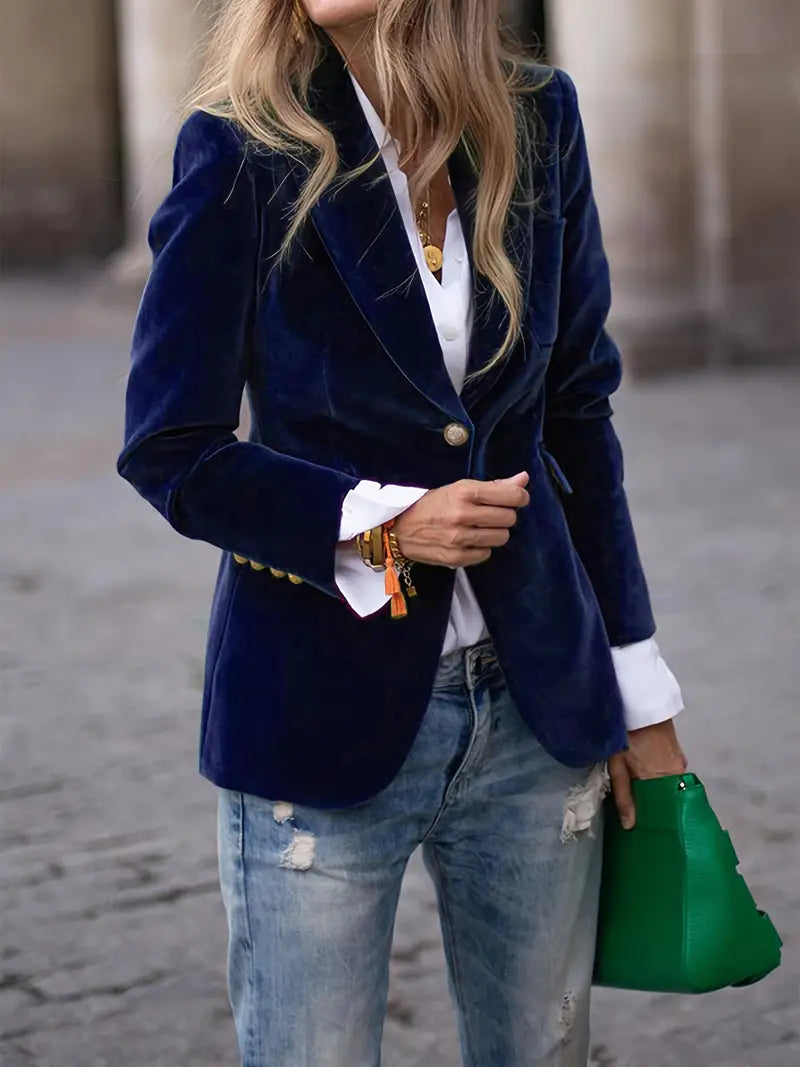 Judith - Women's Classic Blazer with a-Button-Verschluss