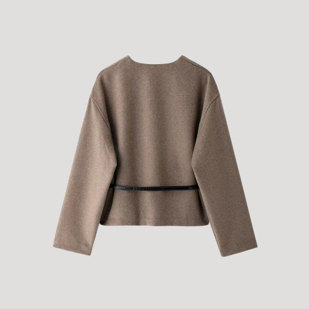 Blake - Women's Spring Wickeljacke with Belt