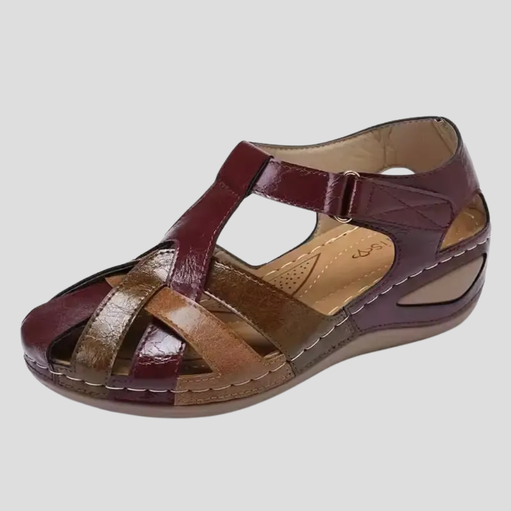 Women's Comfort Arch Support Leather Sandals - Women's Comfort Arch Support Leather Sandals