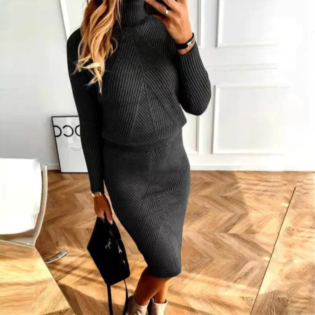 Lucy - Women's Stylish Comfortable Midi-Sweaterkleid