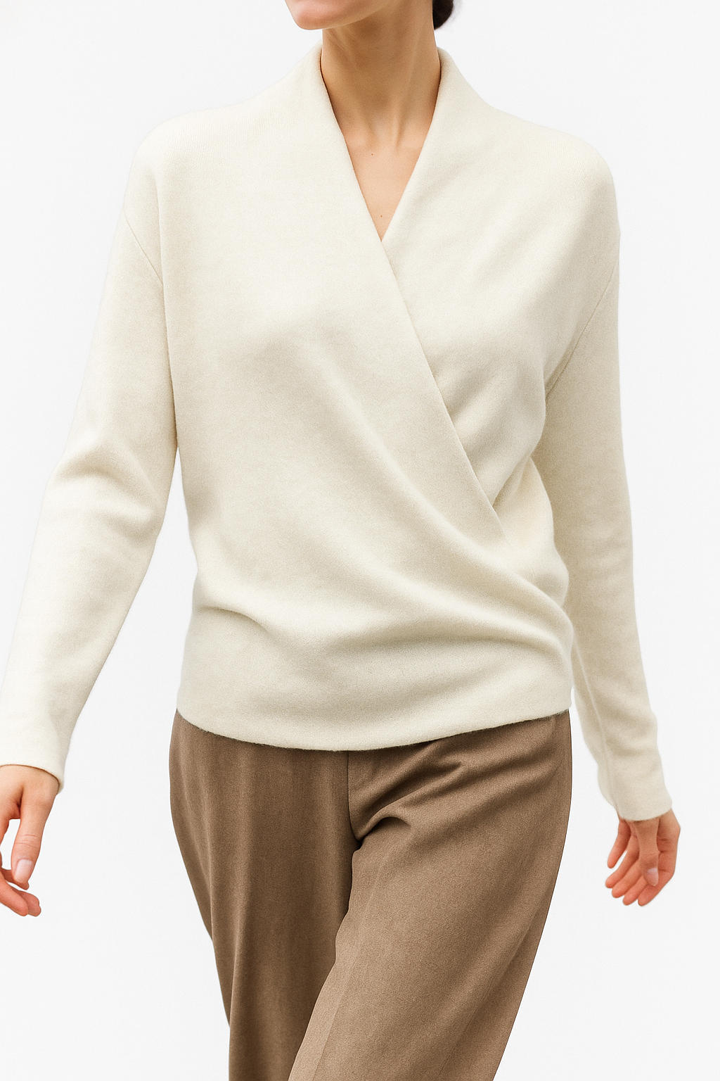 Rachel - Women's Spring Wrap Sweater with V Neckline