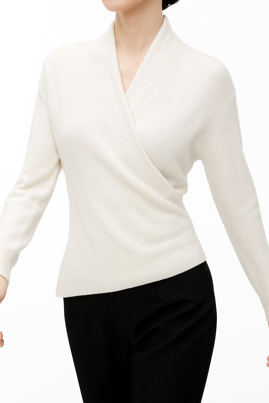 Rachel - Women's Spring Wrap Sweater with V Neckline