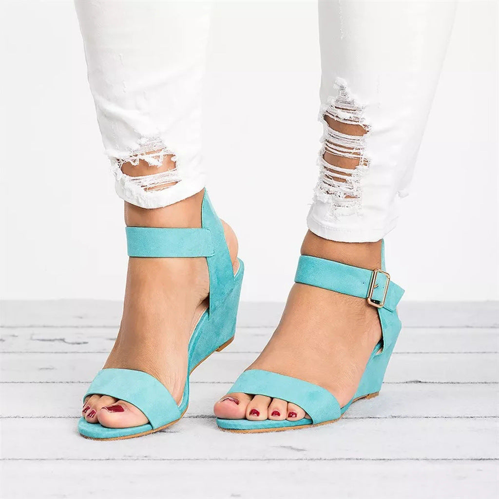 Natalie - Women's Ankle Strap Block Heel Freizeitsandaletten