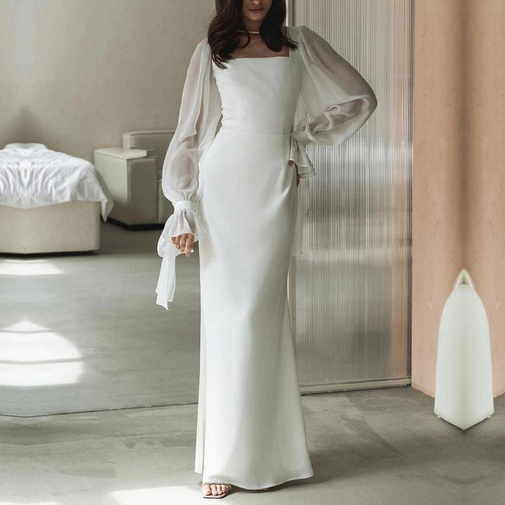 Molly - Women's Off-Shoulder langes Dress for Wedding Guests