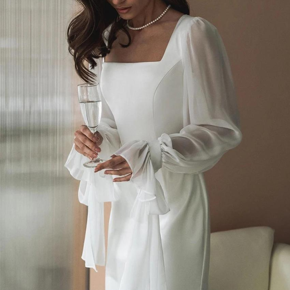 Molly - Women's Off-Shoulder langes Dress for Wedding Guests