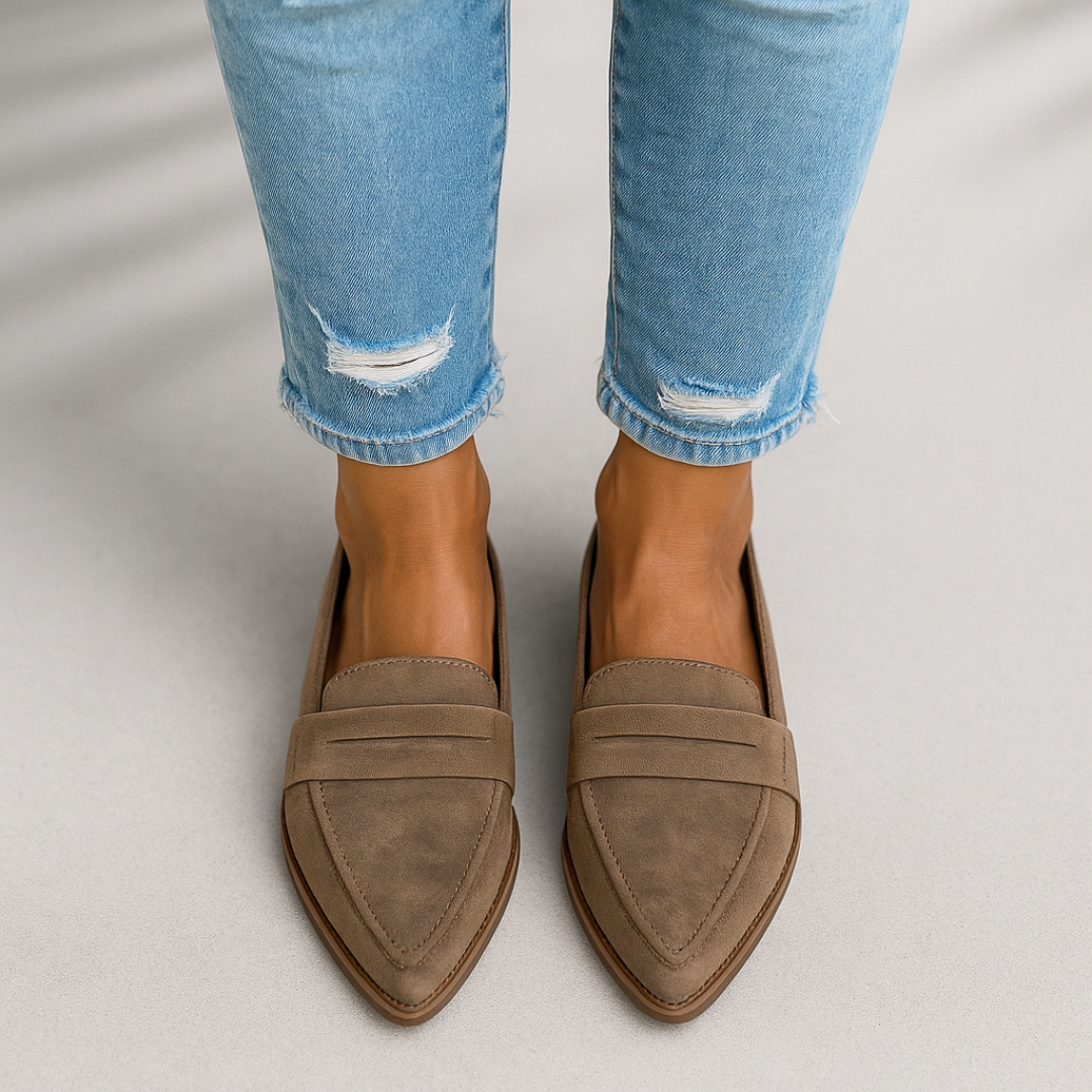 Rosie - Women's Schlanke Comfortable Zehen-Loafers