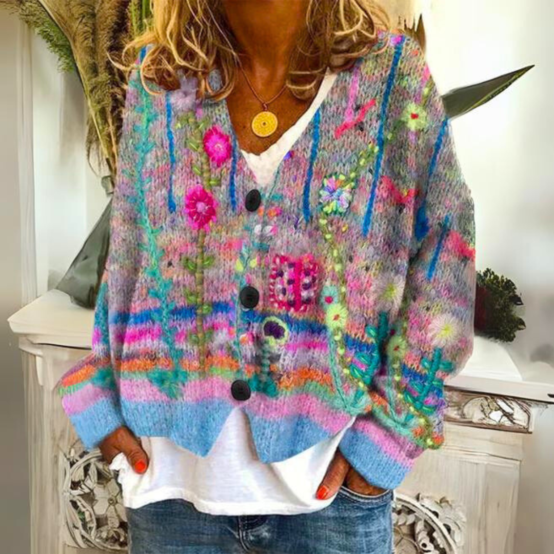 Avery - Kuscheliger farbenfroher Sweater