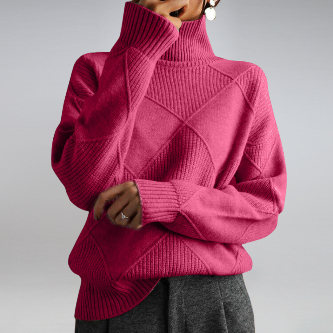 Margaret - Women's Spring Turtleneck Sweater