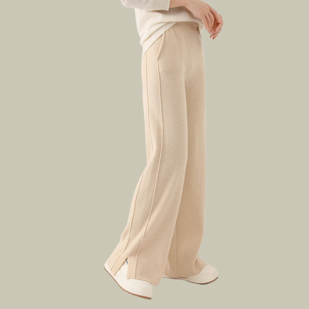 Freya - Relaxed Geschnittene Strickhose for Women's