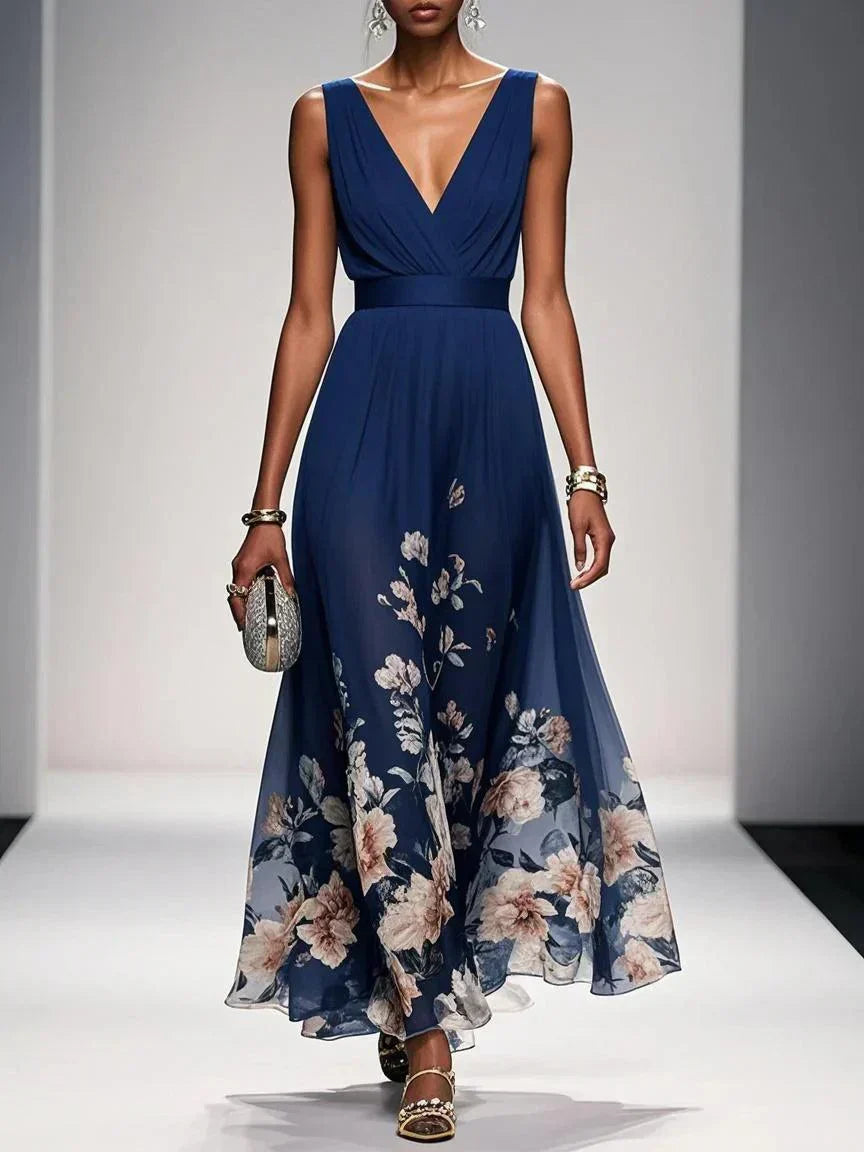 Evie - Women's Blumenprint Wedding Guest Dress
