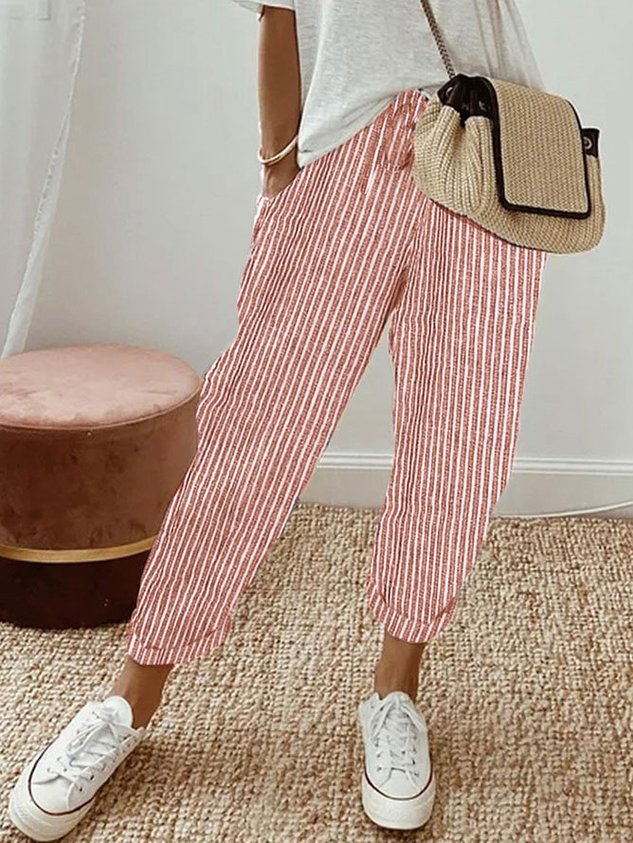 Caitlin - Stylish Casual-Leinenhose