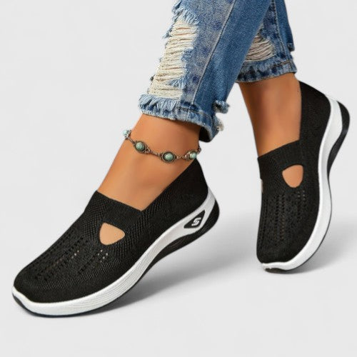 Donna - Women's Slip-On Breathable Mesh-Walking-Sneaker