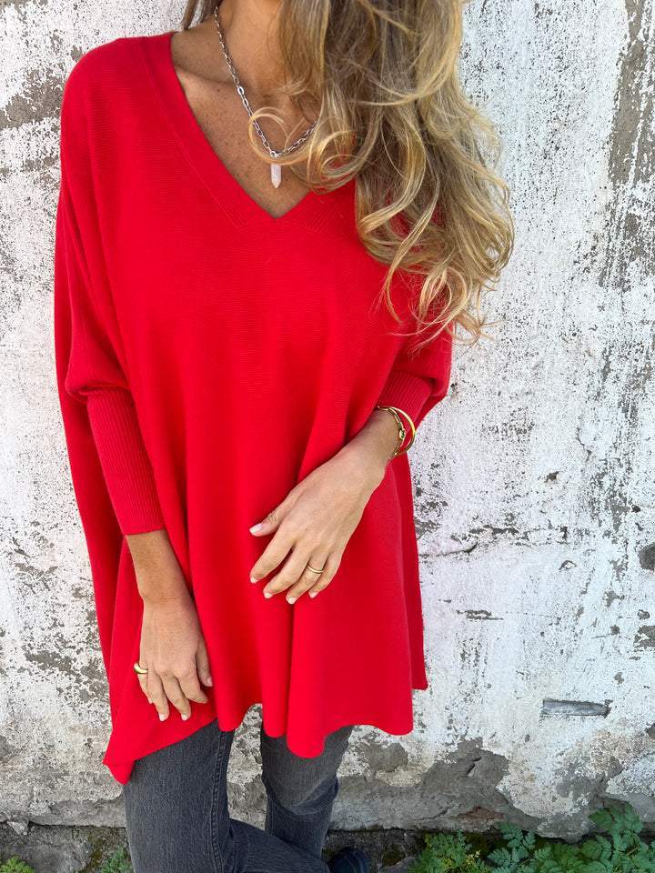 Sophia - Women's Sweater with Relaxed Fit and V-Neck