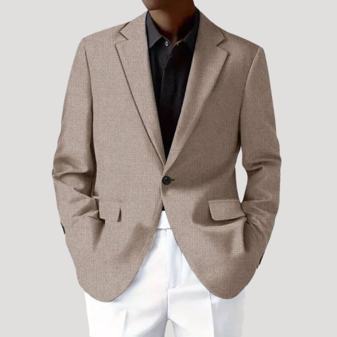 Grant - Men's Textured Tailored Casual Blazer