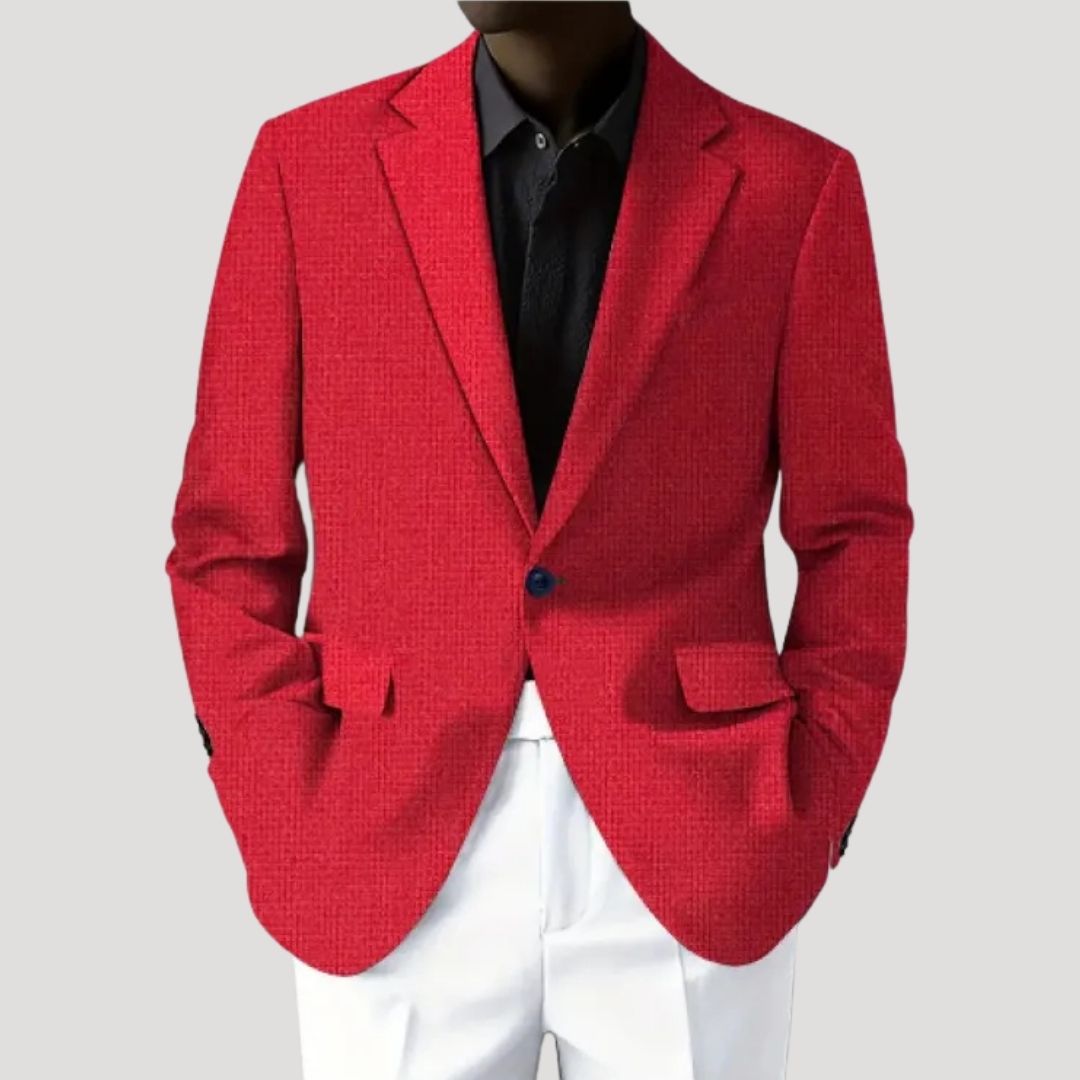 Grant - Men's Textured Tailored Casual Blazer